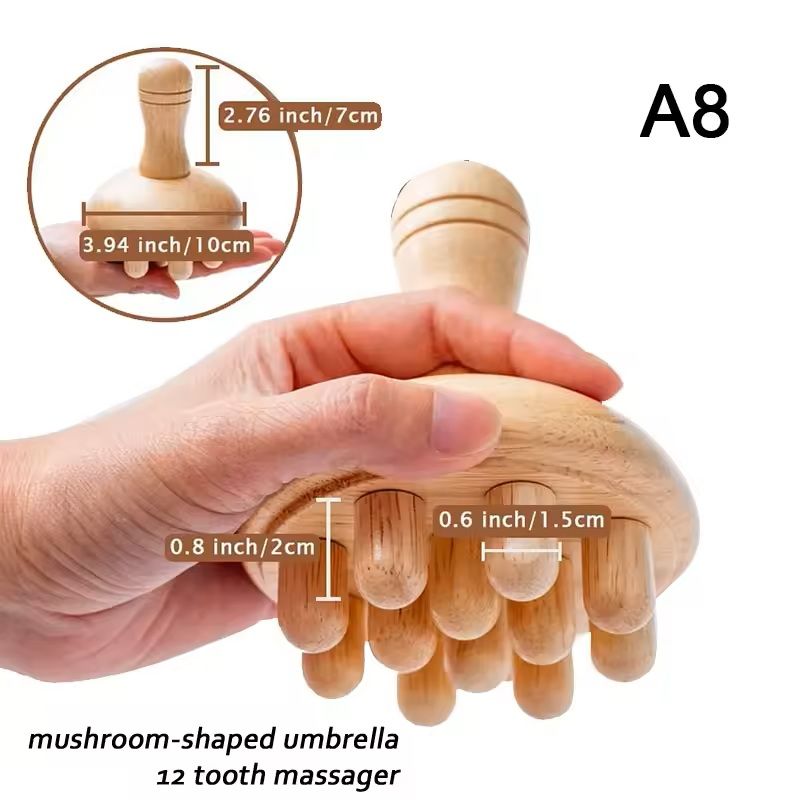 Wooden Lymphatic Drainage Massage Tools For Body Sculpting And Cellulite Relief 14