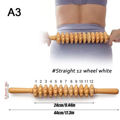 Wooden Lymphatic Drainage Massage Tools For Body Sculpting And Cellulite Relief 15