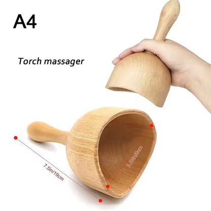 Wooden Lymphatic Drainage Massage Tools For Body Sculpting And Cellulite Relief 16