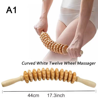 Wooden Lymphatic Drainage Massage Tools For Body Sculpting And Cellulite Relief 17