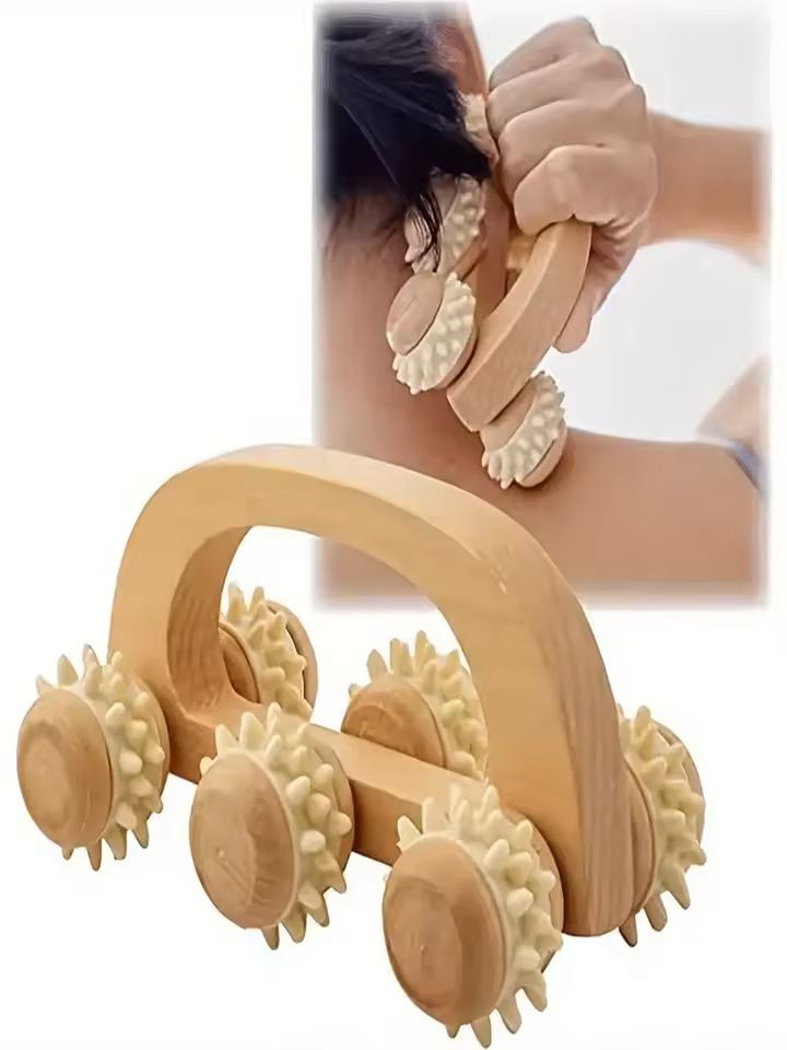 Wooden Deep Tissue Massage Roller 4