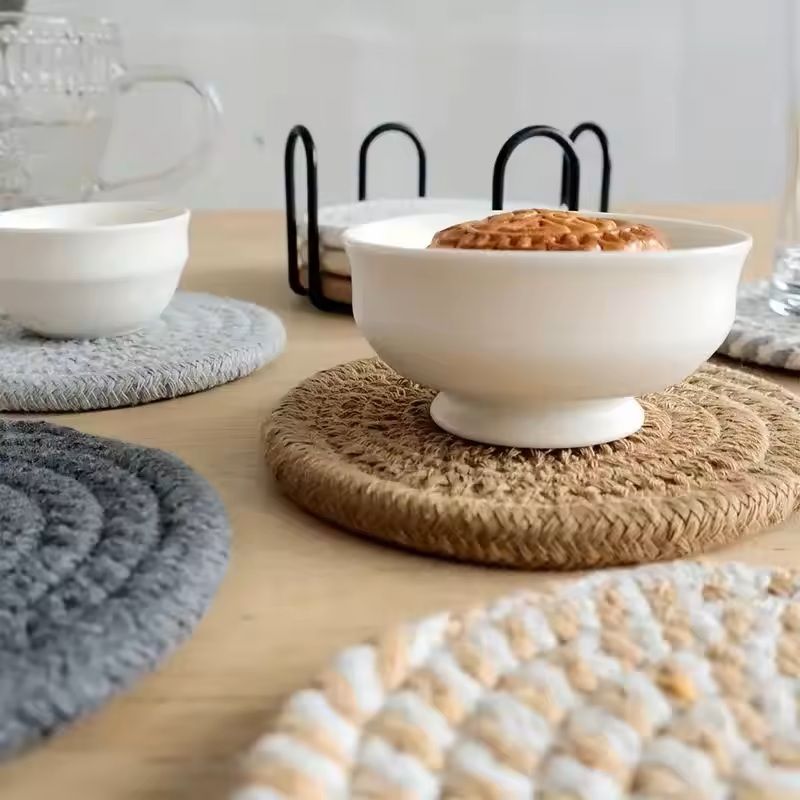 Boho Cotton Woven Coasters Set Of 8 6