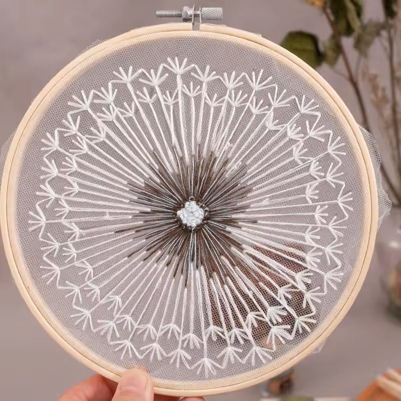 Beginner Floral Embroidery Kit With Pattern 1