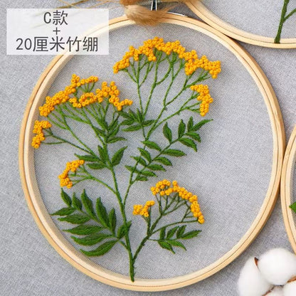 Beginner Floral Embroidery Kit With Pattern 6