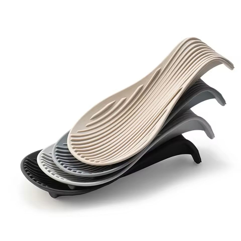 Silicone Heat Resistant Spoon Holder Placemat Set 7