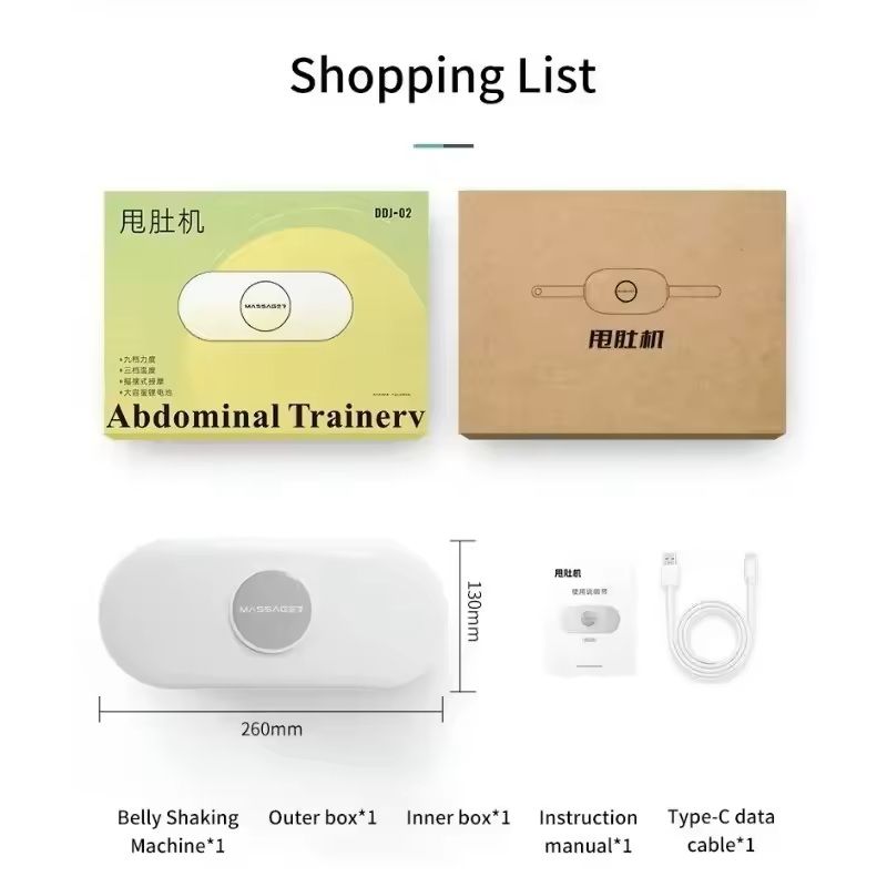 Electric Belly Massager Belt With Heat And Vibration 5