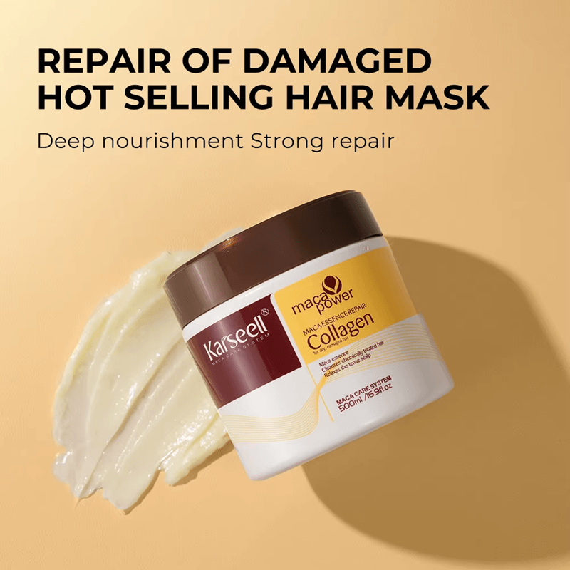 Karseell Collagen Hair Repair Mask  Argan Oil Serum Set  Deep Nourishment For Damaged Hair 1
