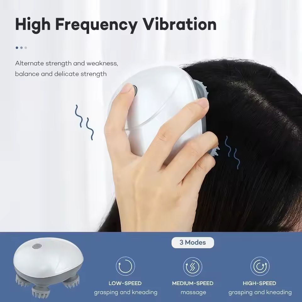 Electric Scalp Massager With Red Light Therapy 10