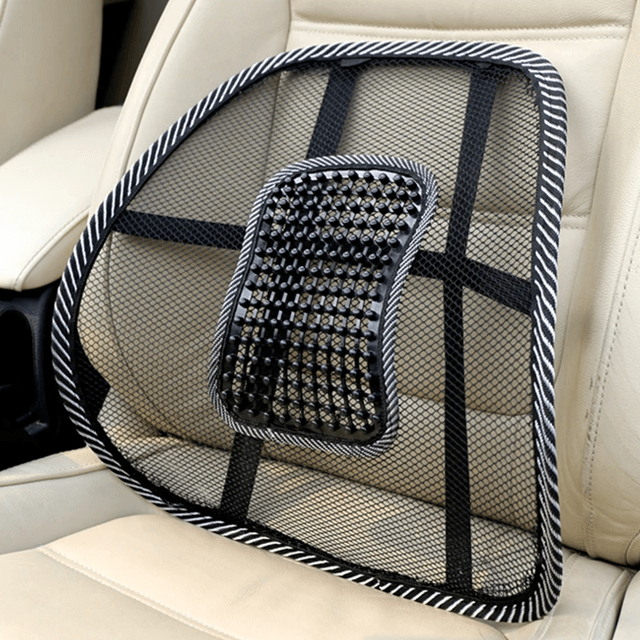 ErgoMesh Lumbar Support Cushion – Mesh Back Brace for Car, Office, and Home Seating Comfort