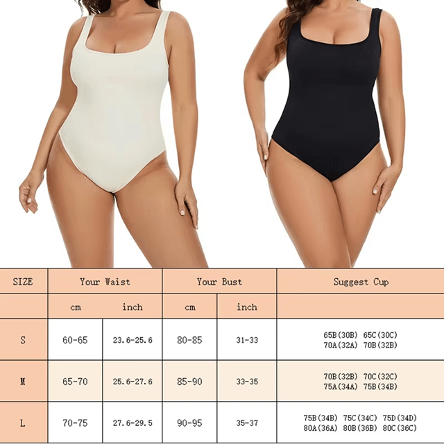 GUUDIA Ribbed Tummy Control Bodysuit  Light Compression Shapewear With Open Crotch Design 3