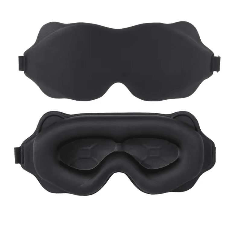3D Contour Sleep Mask – Light Blocking Eye Mask for Sleeping and Travel Comfort