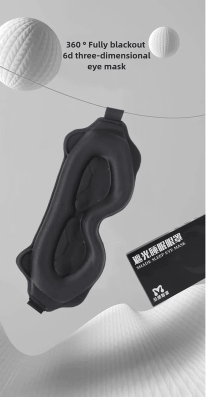 3D Contour Sleep Mask  Light Blocking Eye Mask For Sleeping And Travel Comfort 1