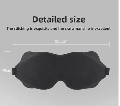 3D Contour Sleep Mask  Light Blocking Eye Mask For Sleeping And Travel Comfort 4