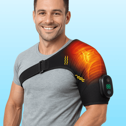 Detachable Wireless Control Electric Heating Vibration Massager for Shoulder and Knee Pain Relief