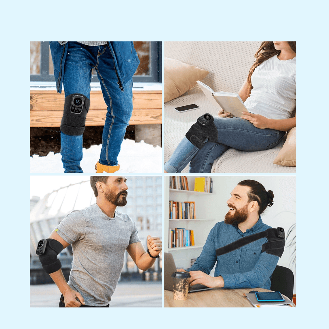 Detachable Wireless Control Electric Heating Vibration Massager For Shoulder And Knee Pain Relief 5