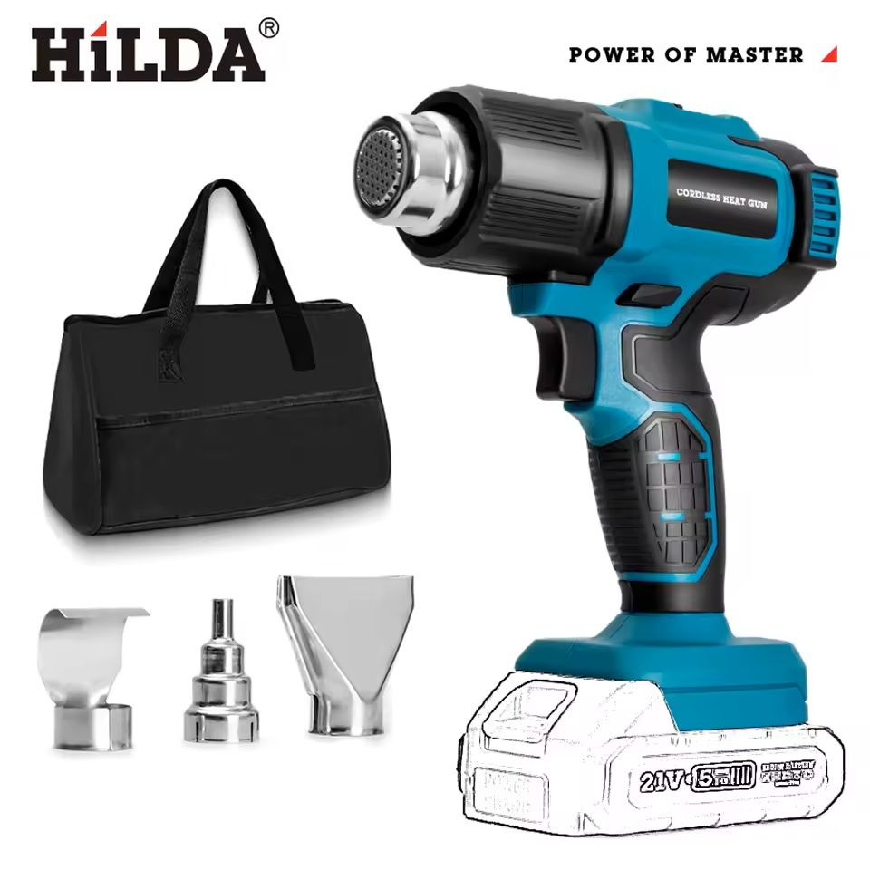 Cordless Handheld Heat Gun For Makita Battery With Nozzles 6