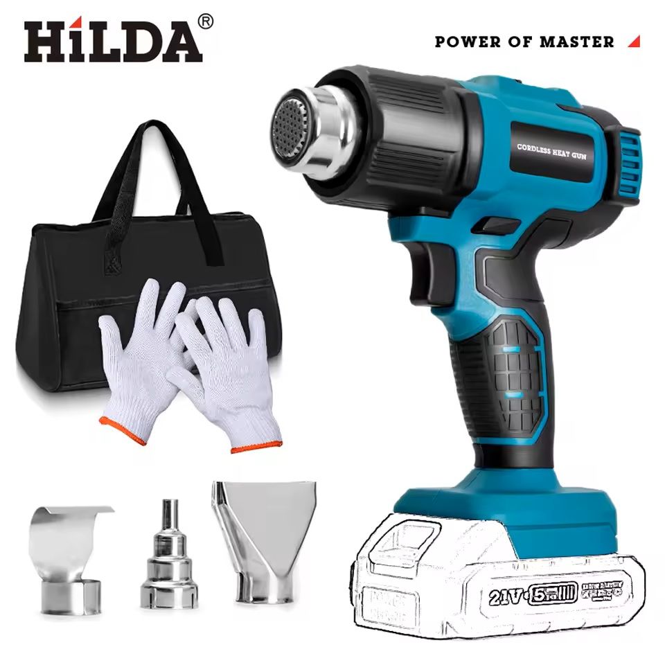 Cordless Handheld Heat Gun For Makita Battery With Nozzles 8