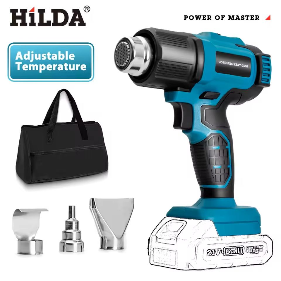 Cordless Handheld Heat Gun For Makita Battery With Nozzles 10