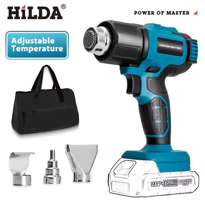 Cordless Handheld Heat Gun For Makita Battery With Nozzles 10