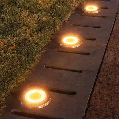 Solar Disk Lights For Outdoor Garden And Yard Decoration 1