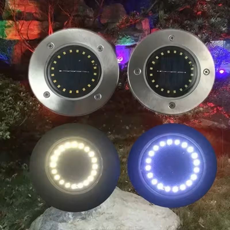 Solar Disk Lights For Outdoor Garden And Yard Decoration 4