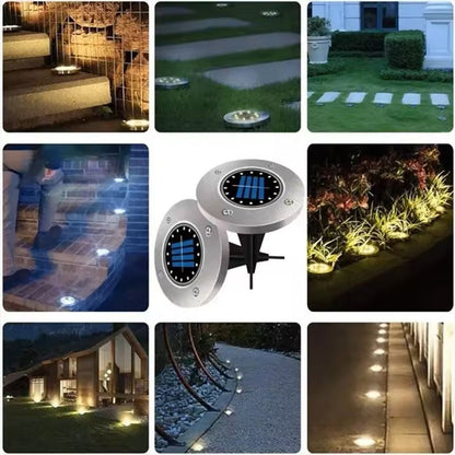 Solar Disk Lights For Outdoor Garden And Yard Decoration 5