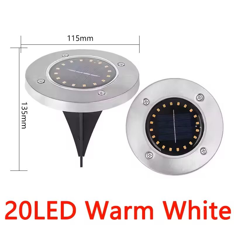 Solar Disk Lights For Outdoor Garden And Yard Decoration 7