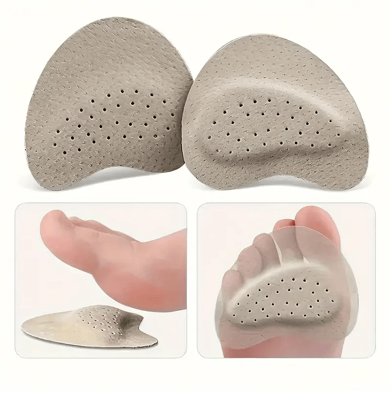4Pack AntiSlip Leather Forefoot Pads  High Heel Pain Relief Inserts For Womens Shoes 3