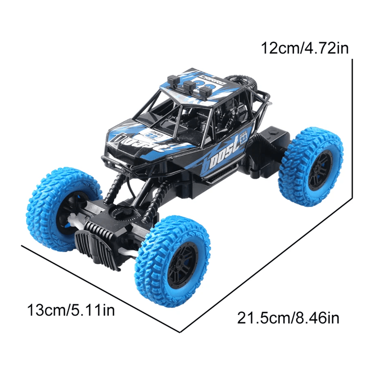 OffRoad Remote Control Toy Car  Flashing Lights Rubber Wheels And Stunt Action For Kids 3