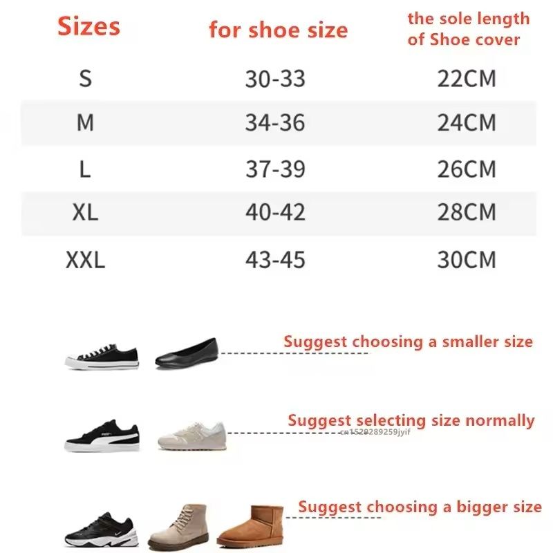 Waterproof Silicone Shoe Covers For Outdoor Protection 9