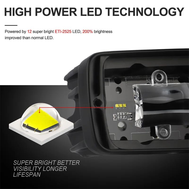 6D LED Light Bar Yellow White Fog Light LED Work Light For Car Motorcycle Offroad ATV Truck Tractor 5