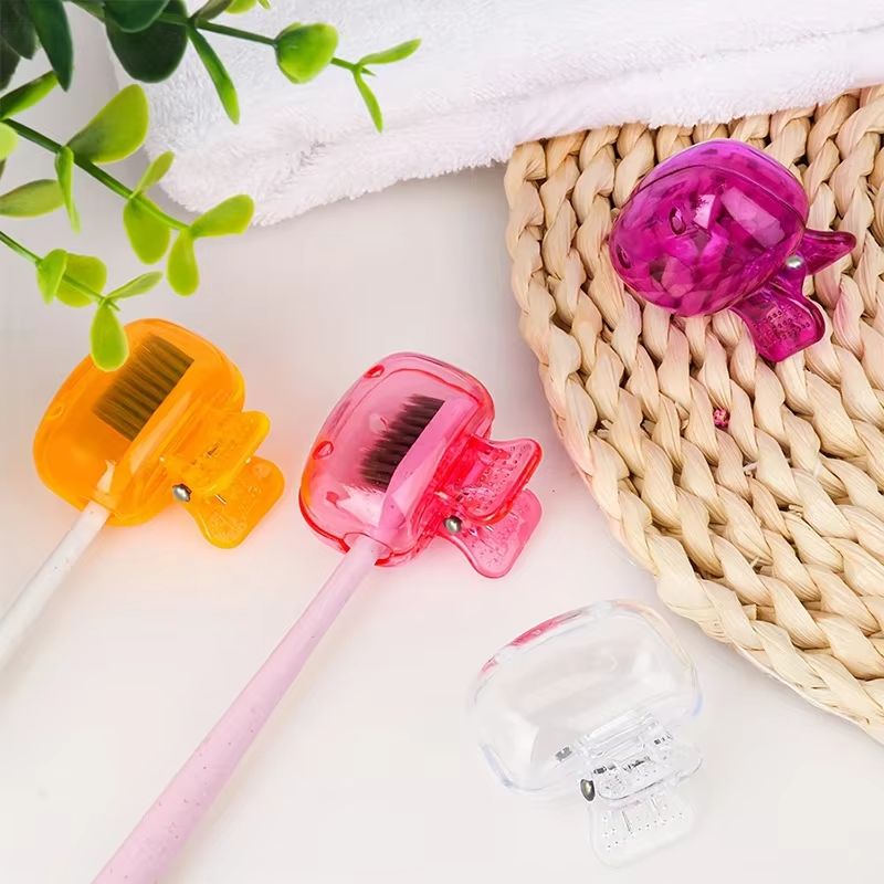 Travel Toothbrush Head Covers Protective SnapOn Clip For Hygiene  Portability 2