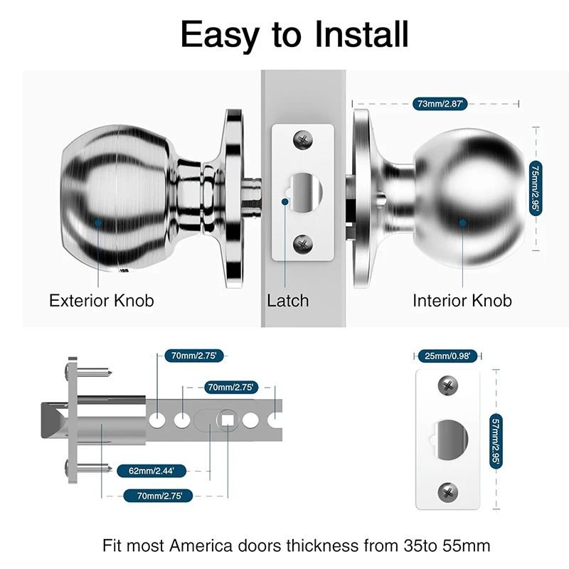 CIEPOJIET Bluetooth Smart Lock Tuya Fingerprint Door Lock With Keyless Entry Secure Tuya App  Key C 5