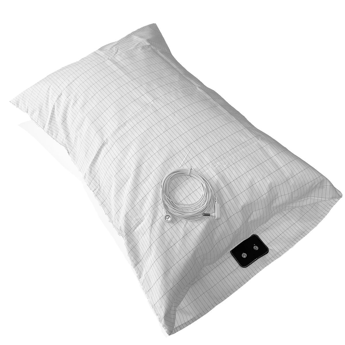 Earthed Silver Fiber Pillowcase With Earthing Cord Organic Cotton Grounding EMF Protection Kit For  1