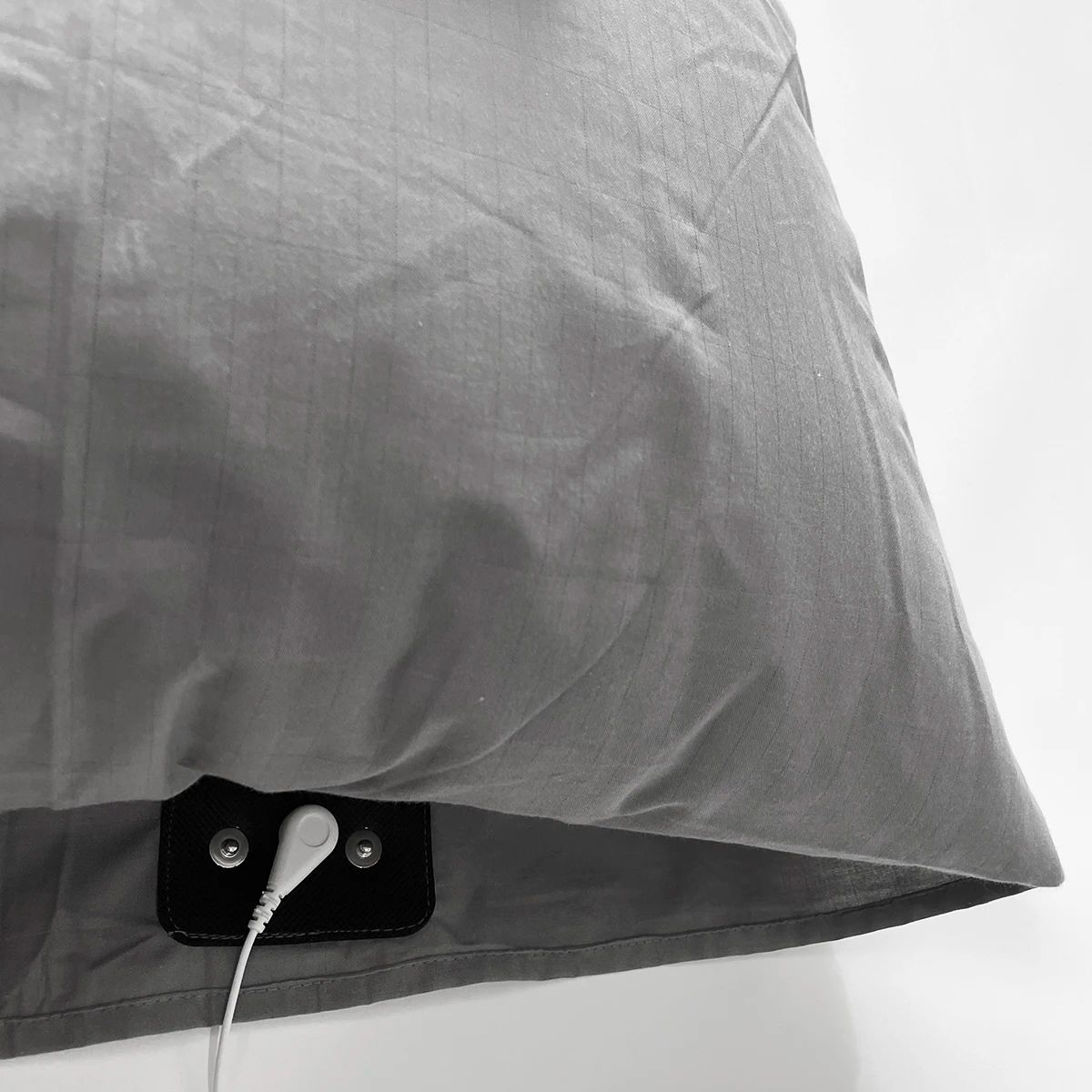 Earthed Silver Fiber Pillowcase With Earthing Cord Organic Cotton Grounding EMF Protection Kit For  3