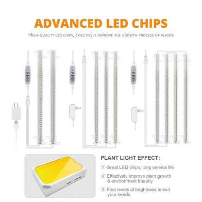 Full Spectrum Indoor LED Grow Light USB Timer Phytolamp For Hydroponics Seedlings Herbs  Houseplant 1