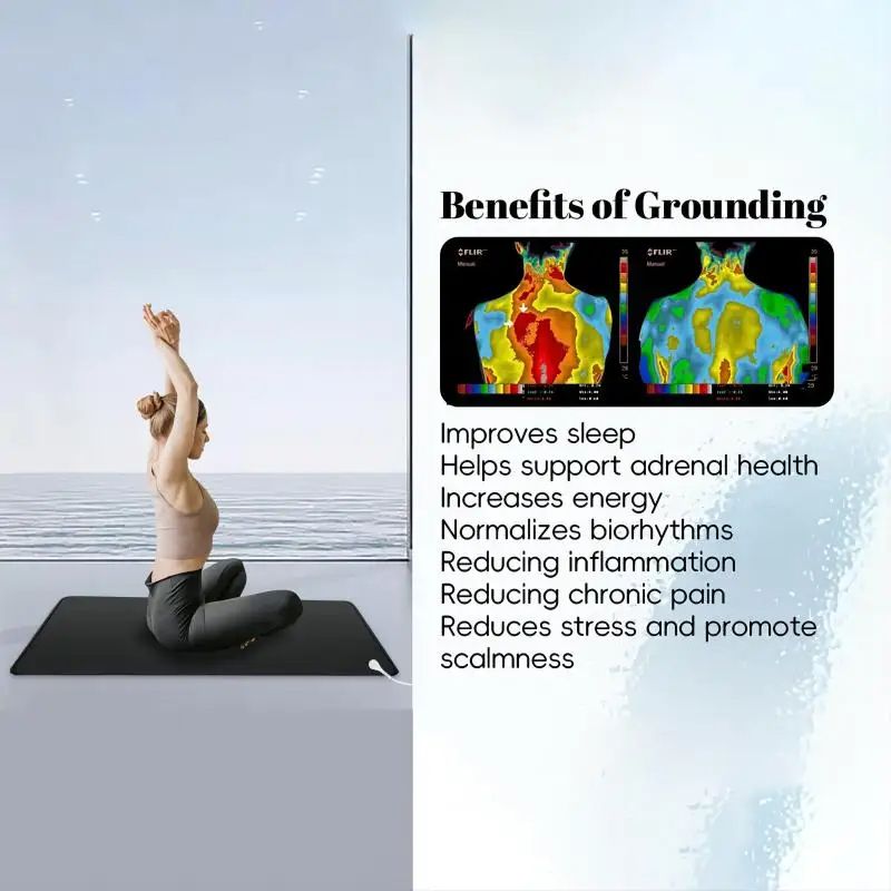 Grounding Mat For Improving Sleep Earthing Pad With Health Cable EMF Recovery  Electrostatic Protec 1