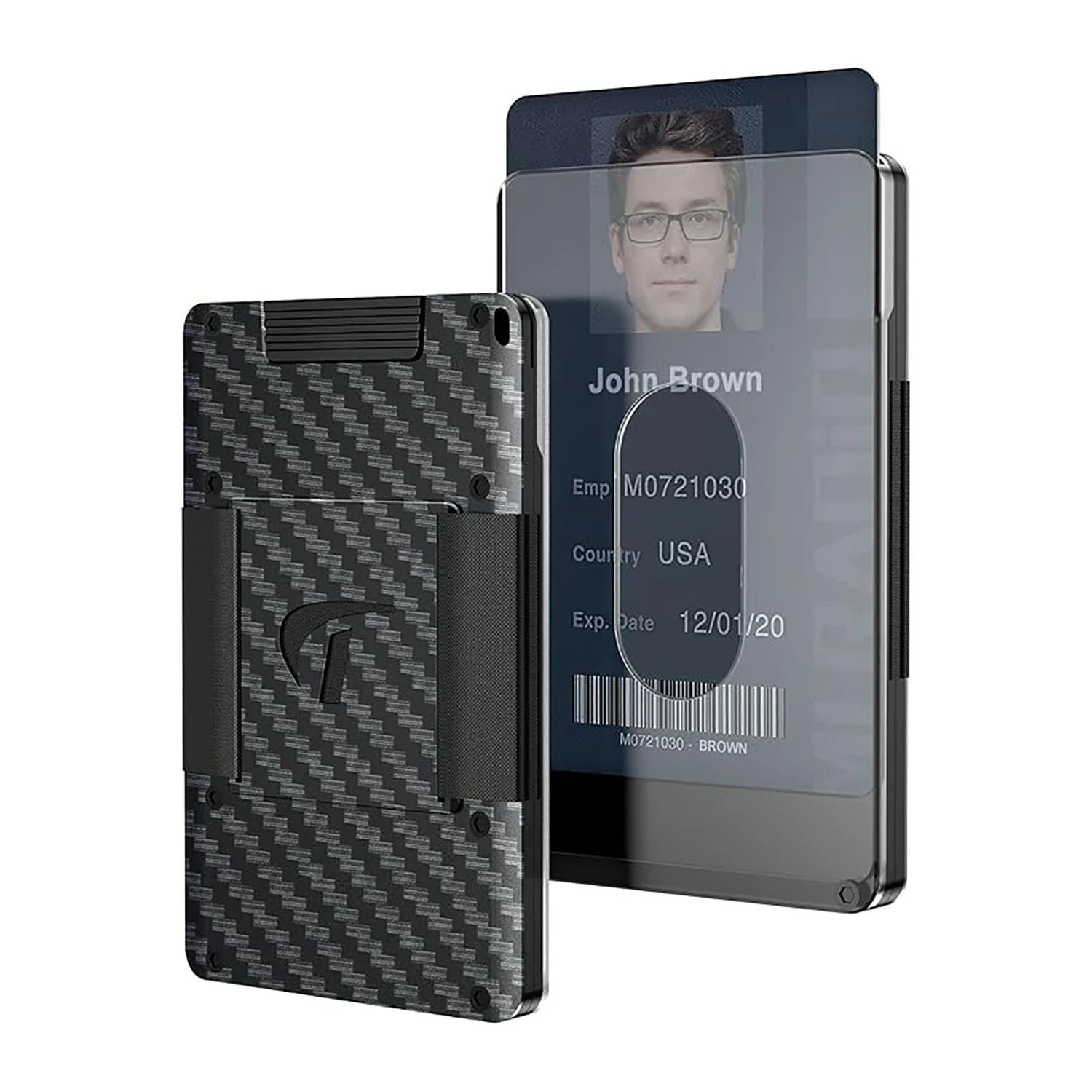 Aluminum Minimalist Wallet For Men Slim Stretchable Belt DrawOut Metal Card Holder With RFID Protec 9