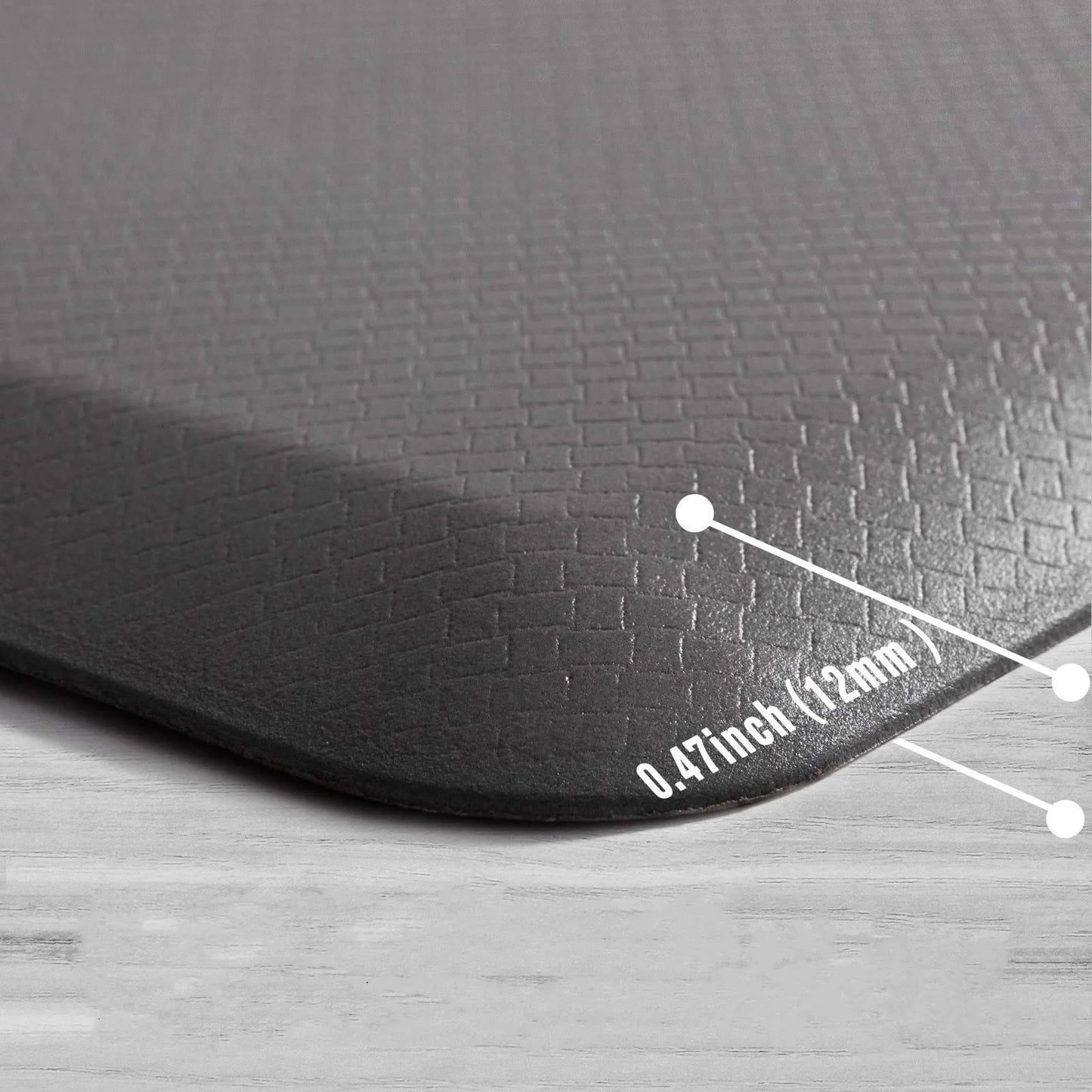 Premium Anti Fatigue Standing Mat Waterproof PVC Non Slip Kitchen Rug For Back Relief 1