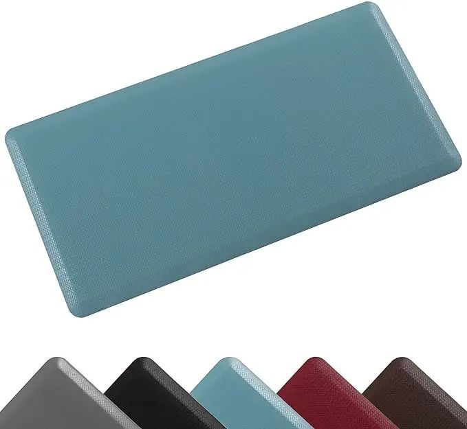Premium Anti Fatigue Standing Mat Waterproof PVC Non Slip Kitchen Rug For Back Relief 6
