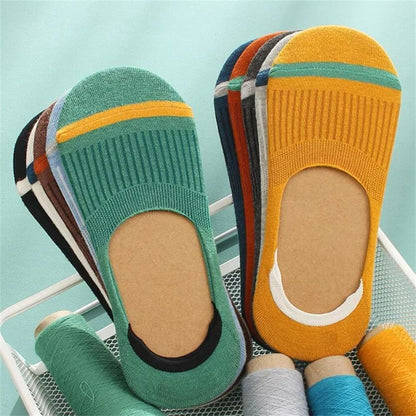 Men Cotton Boat Socks Summer Silicone Non Slip Invisible Thin SweatAbsorbing Male Ankle Sock Slippe 1