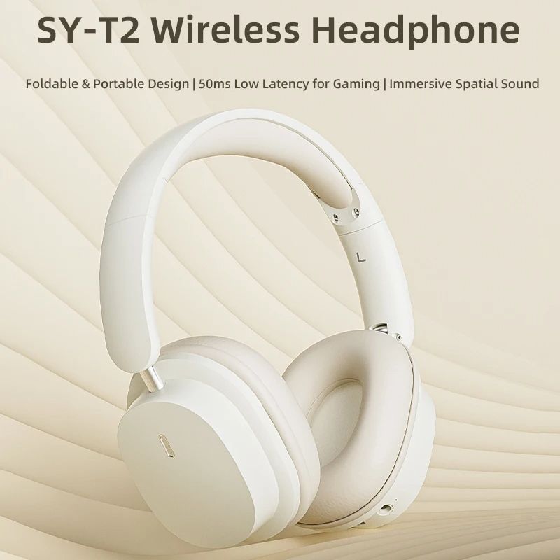 Bluetooth Headphones High-Quality Noise Reduction Wireless Headset with Microphone for Gamers Wired Earphone Mode