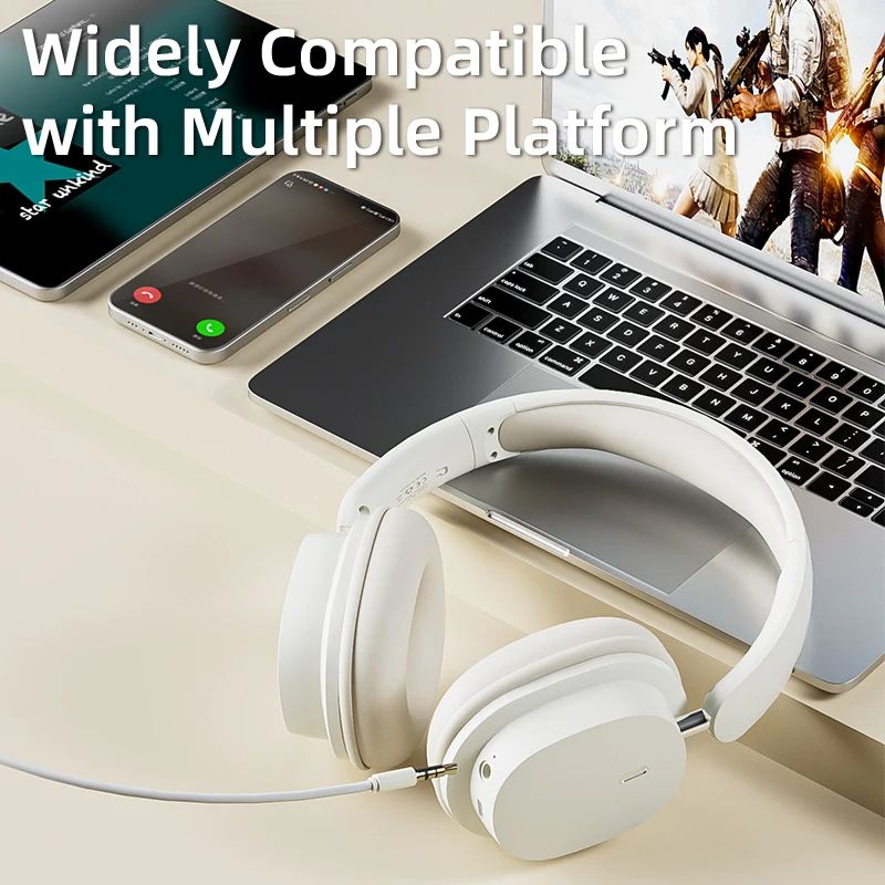 Bluetooth Headphones HighQuality Noise Reduction Wireless Headset With Microphone For Gamers Wired  1