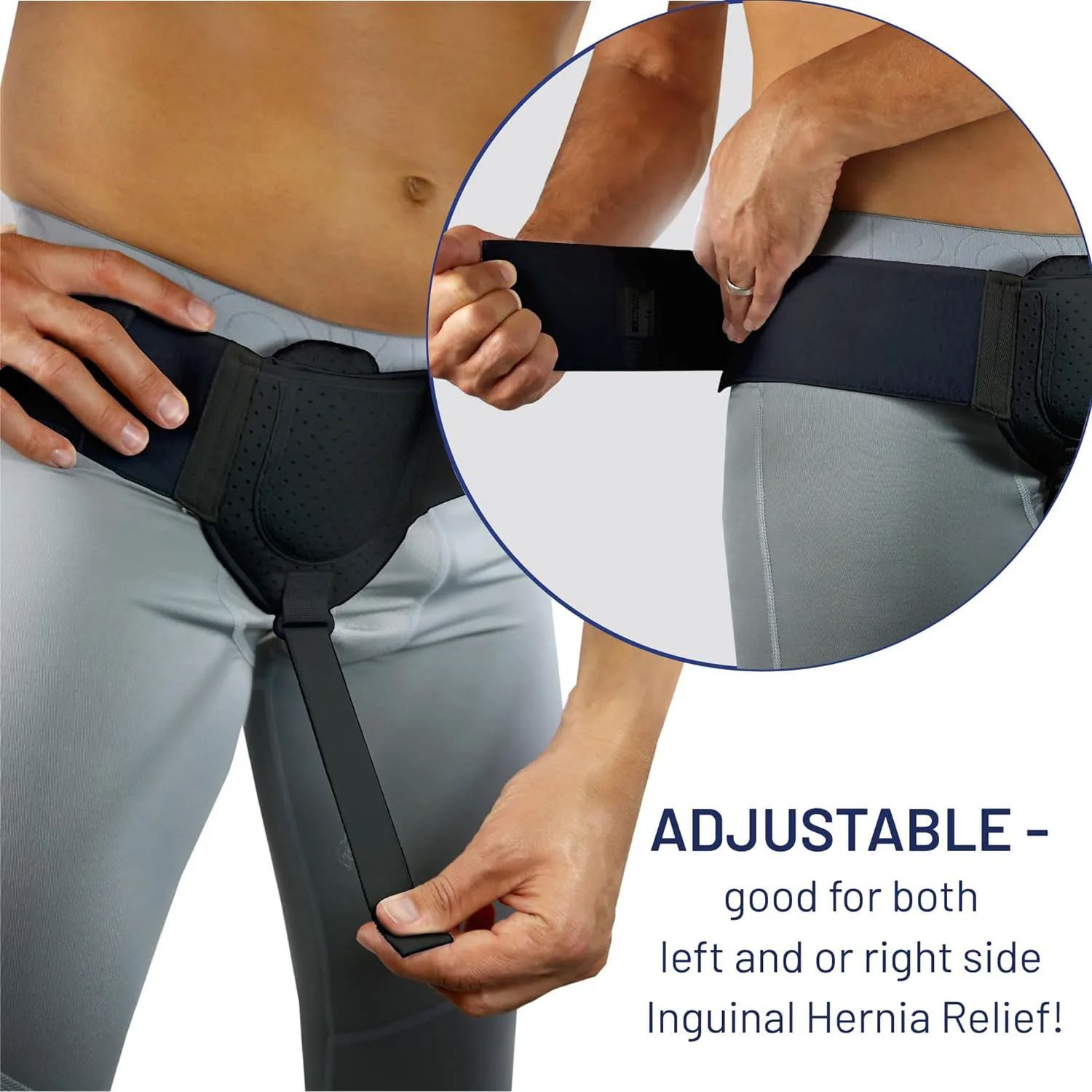 Hernia Belt Truss For Inguinal Sports Hernia Support Adjustable Groin Pain Relief Strap Breathable  4