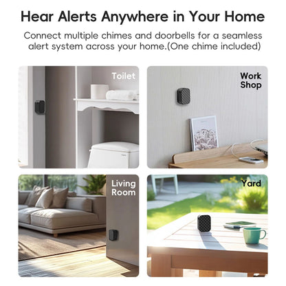 Dual Lens Video Doorbell WirelessBattery Wired Power 2K Resolution 2Way Audio Voice Changer AI Huma 3