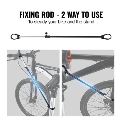 Heavyduty VEVOR Bike Repair Stand With Adjustable Height Magnetic Tool Tray Telescopic Arm  Foldabl 4