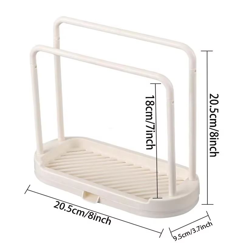 Detachable Kitchen Dishcloth Holder  Rag Hanger Ventilated Sink Sponge Holder With Rotatable Design 5