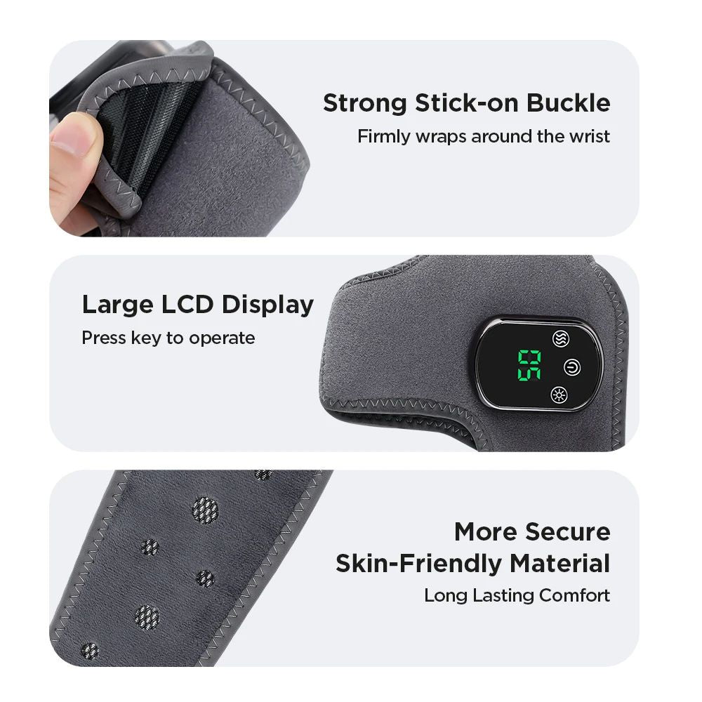 Electric Heating Wrist Guard With Levels Hot Compress Rechargeable Massage Wrist Brace  Ankle Wrap