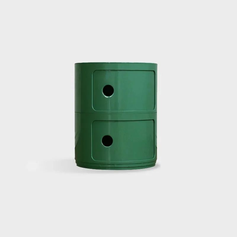 Round Bedside Table Nordic Plastic Nightstand Small Side End Table Storage Cabinet For Bedroom Livi 4