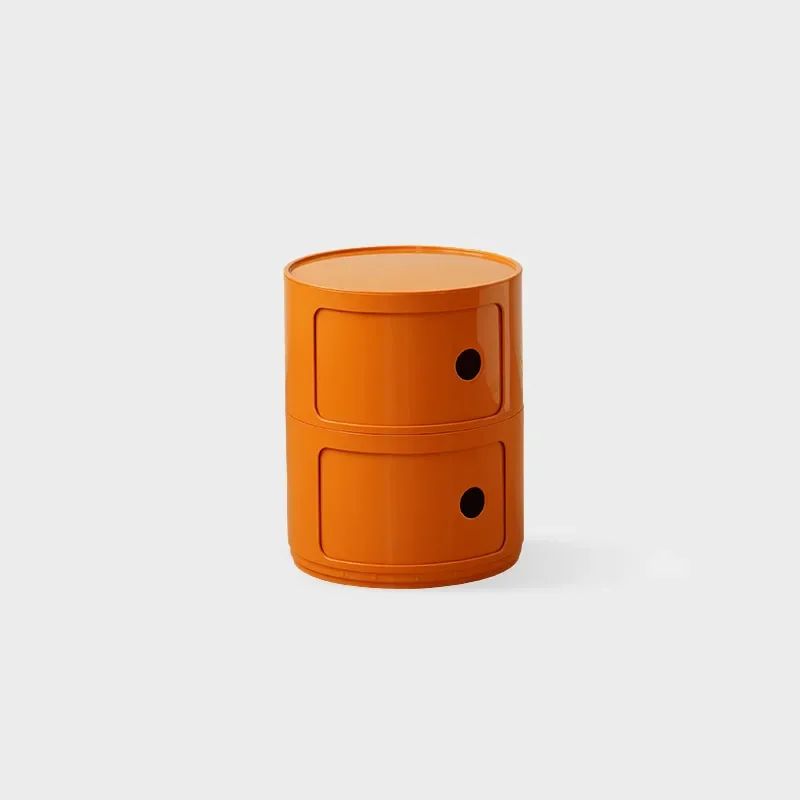 Round Bedside Table Nordic Plastic Nightstand Small Side End Table Storage Cabinet For Bedroom Livi 5